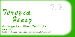 terezia hiesz business card